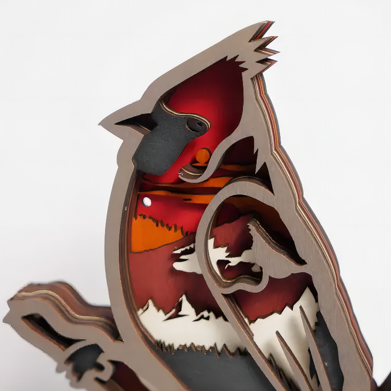 3D -s fa állati madár díszek