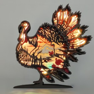 3D -s faállat -flamingó tárgy