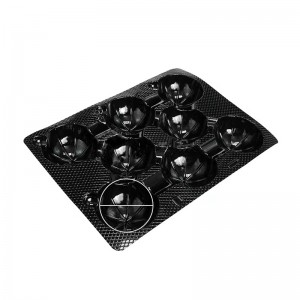 Jelenítse meg a gyümölcs tálcát 388*282*55 mm 8 hornyok