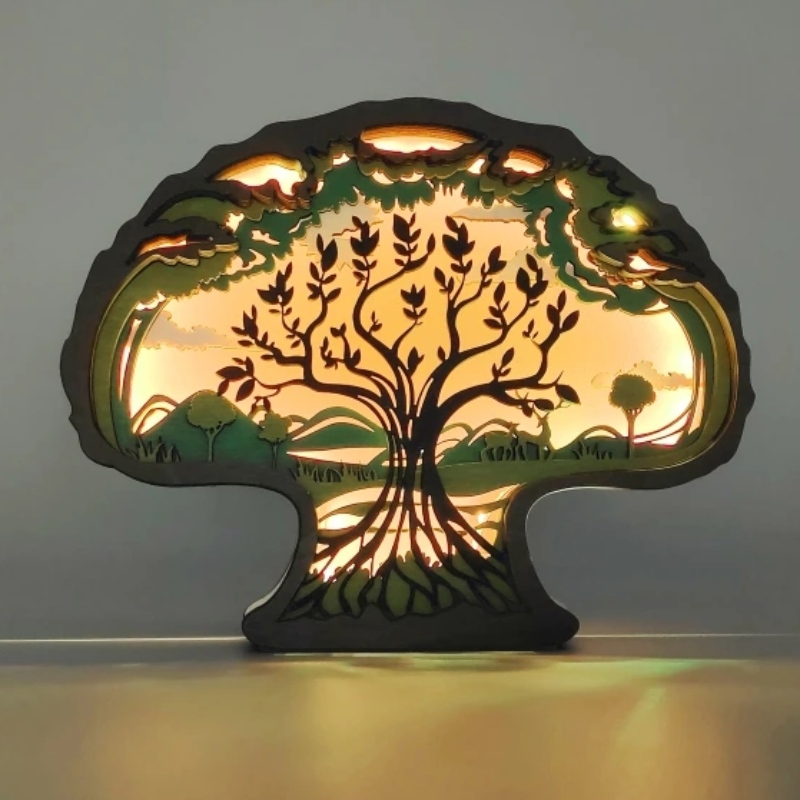 3D -s fa díszek a fákhoz