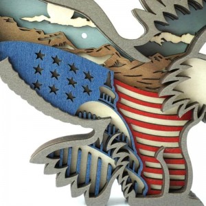 3D sas fa kézműves dekoráció