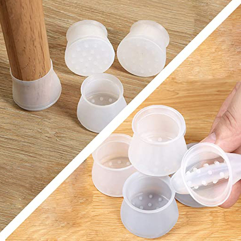 Szilikon szék lábának padlóvédői, szék láb burkolatok keményfa padló étkezőasztal szék lábvédők Elasztikus bútorok szék láb burkolatoknem csúszásgátló elleni zaj