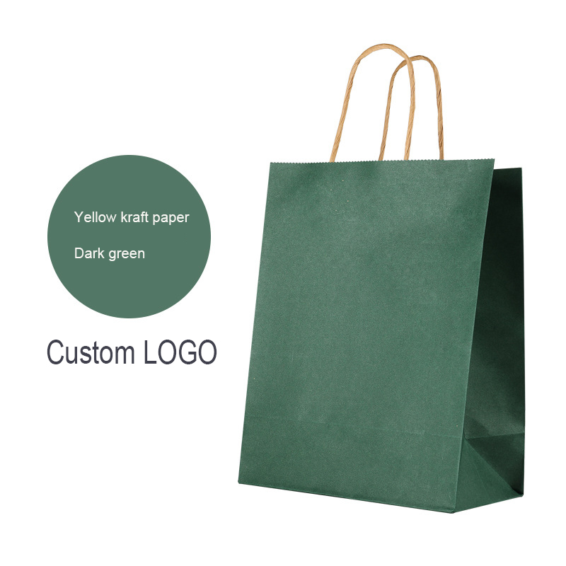 Színes barna papírzacskó