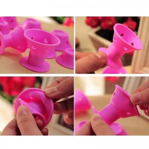 Nincsenek hőmelegítő csuklók, szilikon csuklók gördülő szerszámok,nincs fűtés,nincs károsodás a hajnak, könnyen tisztítható