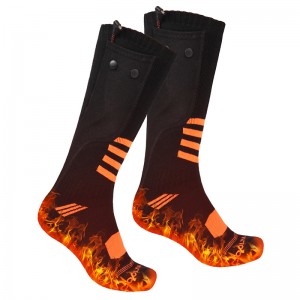 Mosható 7,4 V -os újratölthető akkumulátor elektromos fűtési zokni téli kültéri sportokhoz