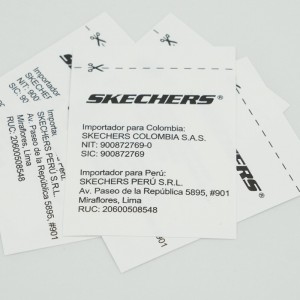 Szőtt címke ruhás mosóvíz címke, selyem szitanyomás, szőtt címke