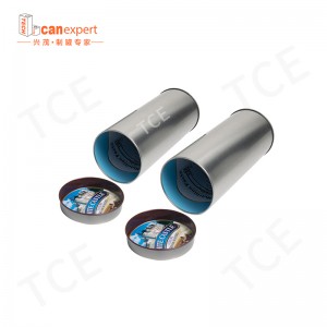 Üres kerek tea kannák élelmiszer -minőségű lezárt vas doboz teacsomagolás kávécukor egyedi tea kézműves ajándék