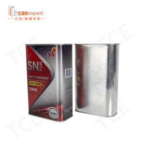 Legfelsõbb eladások szivárgásbiztos 1l olajcsomagolónégyzet alakú konzervdoboz műanyag pull-up fedéllel