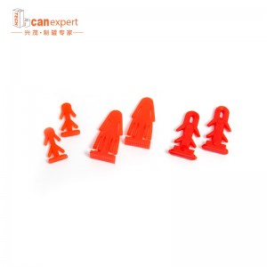 TCE-gyári ellátás PE csavar dugó tintakemence 0,3 mm-es fém kimeríthet dugót