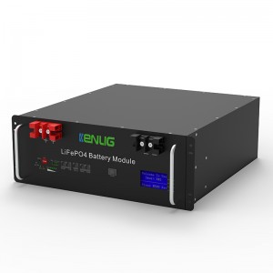 51,2v 100/150/200AH LIFEPO4 lítium -ion akkumulátor energiatároló rendszere LCD -vel rendelkezőnapenergia -rendszerekben