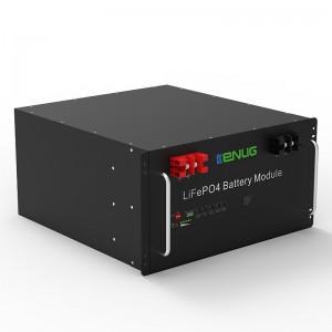 Állványra szerelt 48 V 100/150 200ah LIFEPO4 Házi készülékek egymásra rakható RS232/RS485/CAN kommunikáció Gyors töltésű lítium -ion akkumulátor