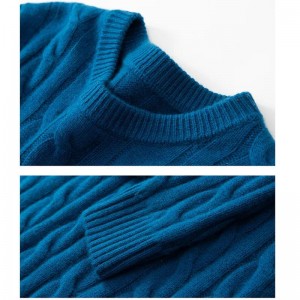 A férfiak kereknyakkábel virág meleg hét tűs sűrített pulóver