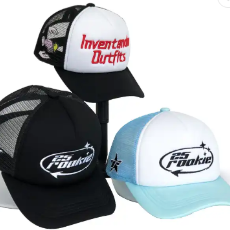 5 panel egyedi 3d hímzés nyomtatott nyomtatás logó hímzett hab puff nyomtatás teherautó sapka hálós sapka sapka sport sapka