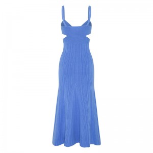 OEMnyári ünnepi party szexi kivágott derék kereszthatás pulóverek alkalmi egyedi, egységes színű kötött mini ruháknők