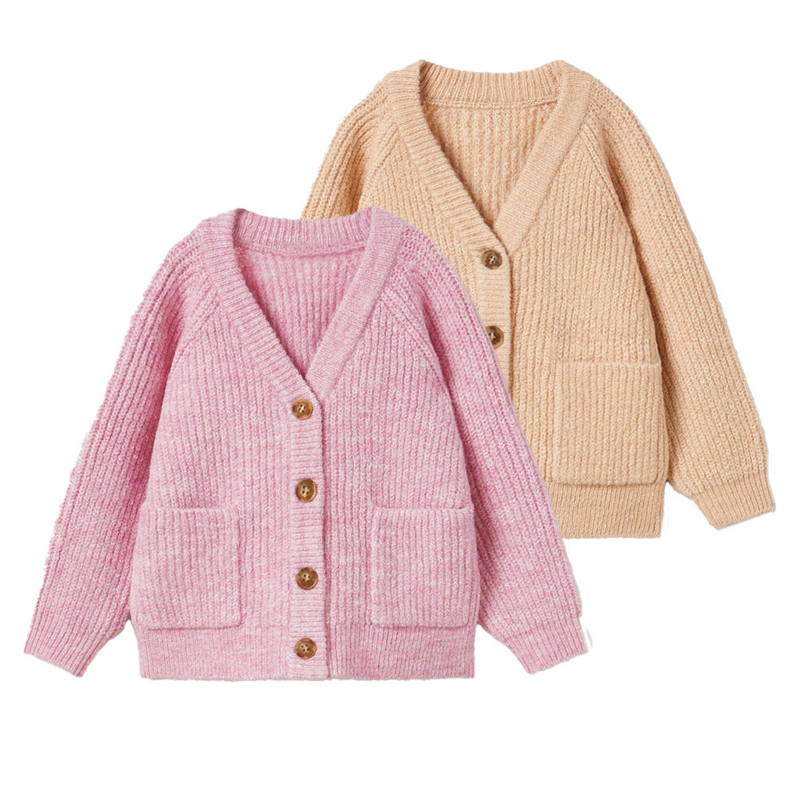 Egyéni új dizájn gyerekek pulóver kabátja ősz&téli vastag kabát színű divat baba pulóver