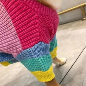 Gyártó egyedi téli pamut kötött macskák kabát pulóver háziállatokhoz