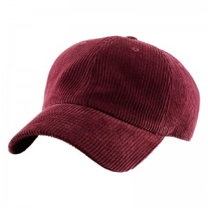 Corduroy baseball sapka 6 panel blank apa sapka sport téli kalap egyedi hímzés logó