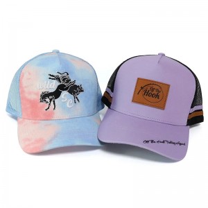 Egyéni klasszikus, kiváló minőségű 5 panel felnőtt baseball teherautó -kalapok hímzéssel logóval, dombornyomás sajtolás