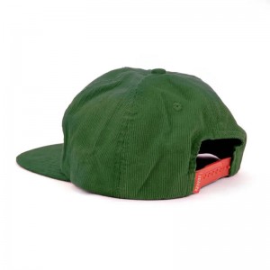 Corduroy 5 panel hímző logó sapkáknem strukturált snapback kalapok ömlesztve