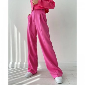 Európa és az Egyesült Államoknyári laza vékony temperamentum széles lábúnadrágja sokoldalú alkalminadrág