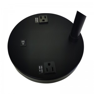 Két Tones asztali lámpa fekete és világos sárga kivitelben, egy/off rocker kapcsolóval és két kényelmes üzlet a vendégszobában