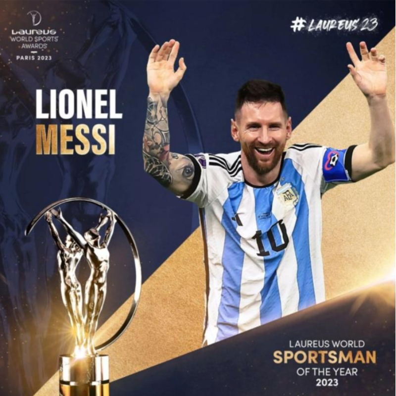 Lionel Messi újabb Lawrence -díjatnyer