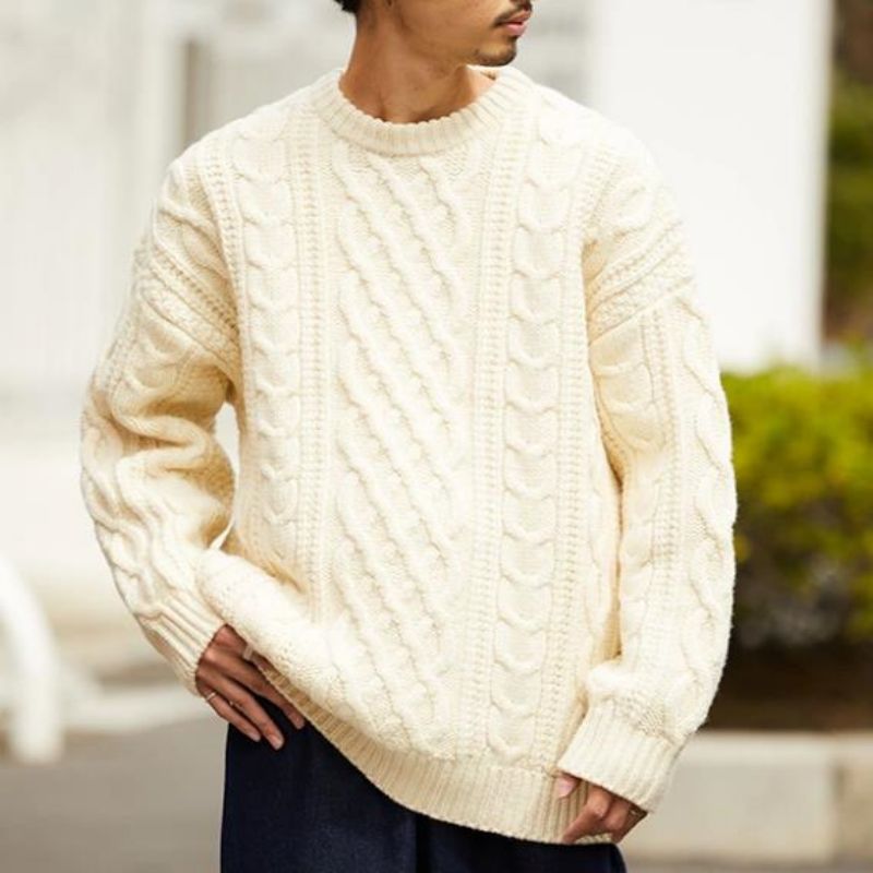 Egységes színű, elegáns, alkalmi jumper kötött pulóverek férfiak