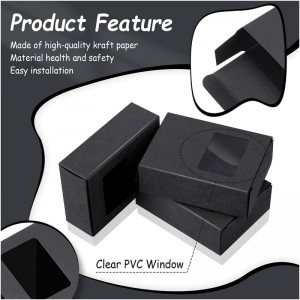 Testreszabott ablakpapír doboz PVC anyaggal