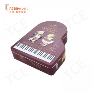 Egyedi süti ón dobozos tengelyes tinta óncsomagoló fémdobozok dombornyomott süti ón edények