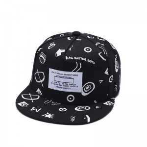 Nyári tavaszinyomtatási szublimációs kalapok 3D hímzés Snapback sapka Patch logónem strukturált lapos karima 6 Panel Snapback Hat