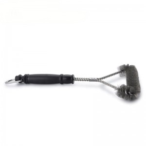 Pizza sütő BBQ grill rozsdamentes acél kefe rozsdamentes acél sörték műanyag fogantyúval