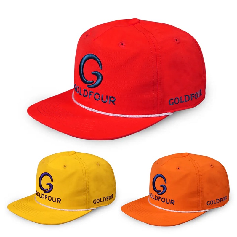 Nagykereskedelmi egyedi Gyors száraz 5 panel 3D hímzésnem strukturált sportnylon futó kalap Snapback sapka kötéllel