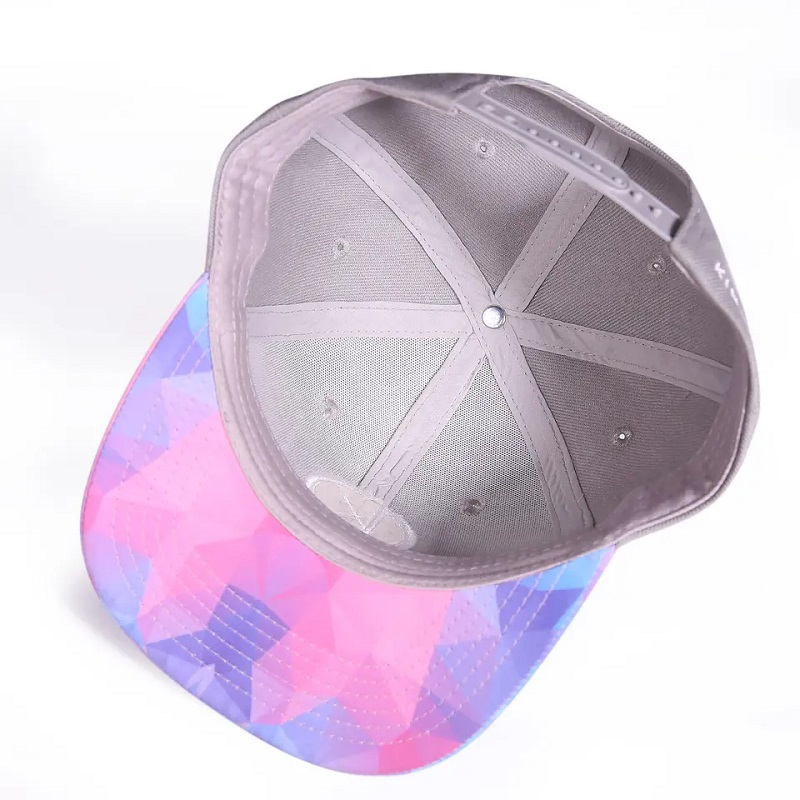 Új 6. stílusú panel Hip-Hop Snap hátsó sapka Virágos lapos, karcsúnyomtatási snapback kalap állítható
