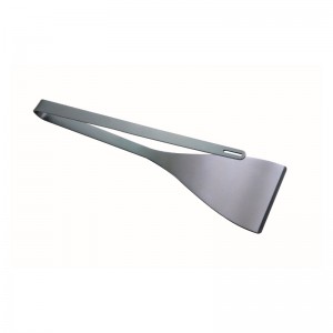 OEM 304 rozsdamentes acél, egyszer használatos 2-ben 1 BBQ grillezés spatula&fogók szabadban grillezéshez, többcél