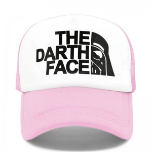 Darth Trucker Cap Star Cap férfiak vicces arc baseball sapkák hűvösnyári háló háló kalap férfiaknak