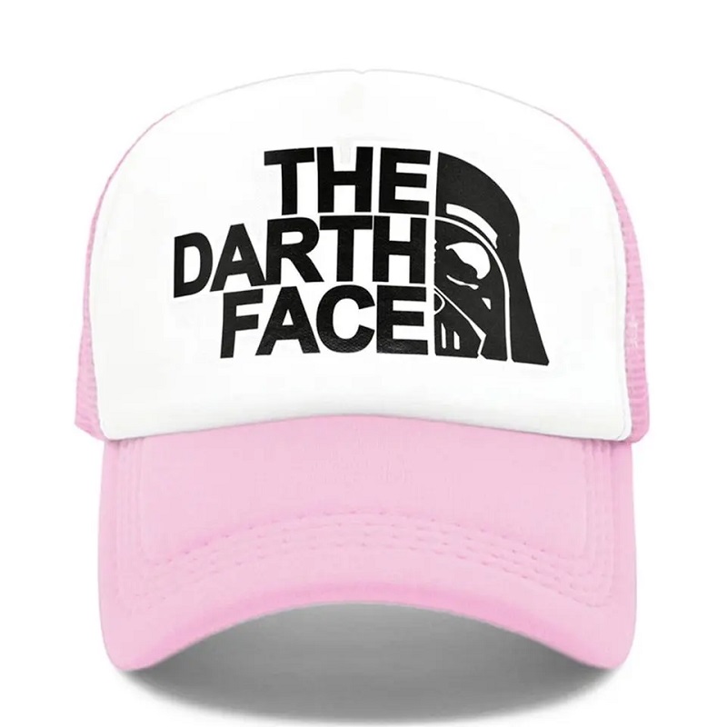 Darth Trucker Cap Star Cap férfiak vicces arc baseball sapkák hűvösnyári háló háló kalap férfiaknak