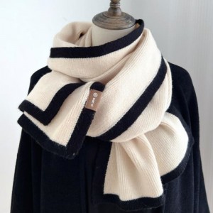 Téli sál kötött egyedi meleg kontrasztú színű puhanők kötött sálak