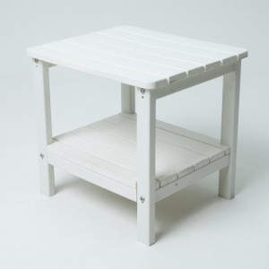 Kültéri oldalsó asztal fehér színű