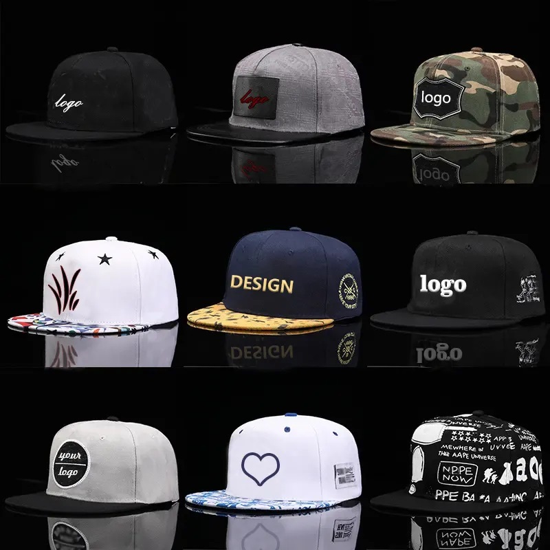 népszerű logó 3D hímzett lapos eresz baseball kalapnyári fiú hűvösnői hip-hop snapback sapka