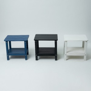 Kültéri oldalsó asztal fekete színű