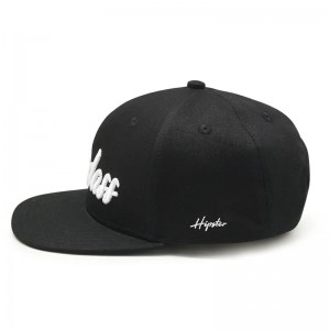 OEM Design Flat Brim 6 Panel egyedi 3D hímzés logó hip hop sapka Snapback kalap férfiaknak