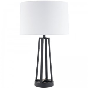 Sötét bronz éjszaka és fény a/off rocker kapcsolóval, egy kényelmes aljzat és egy USB -töltő kikötő a Hotel vendégszobájában