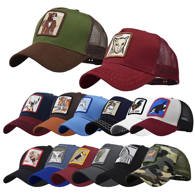 Nagykereskedelmi divat 5 panel rajzfilmes sport sapkák hímzés hím gorros baseball sapka férfiak állati teherautók kalapok