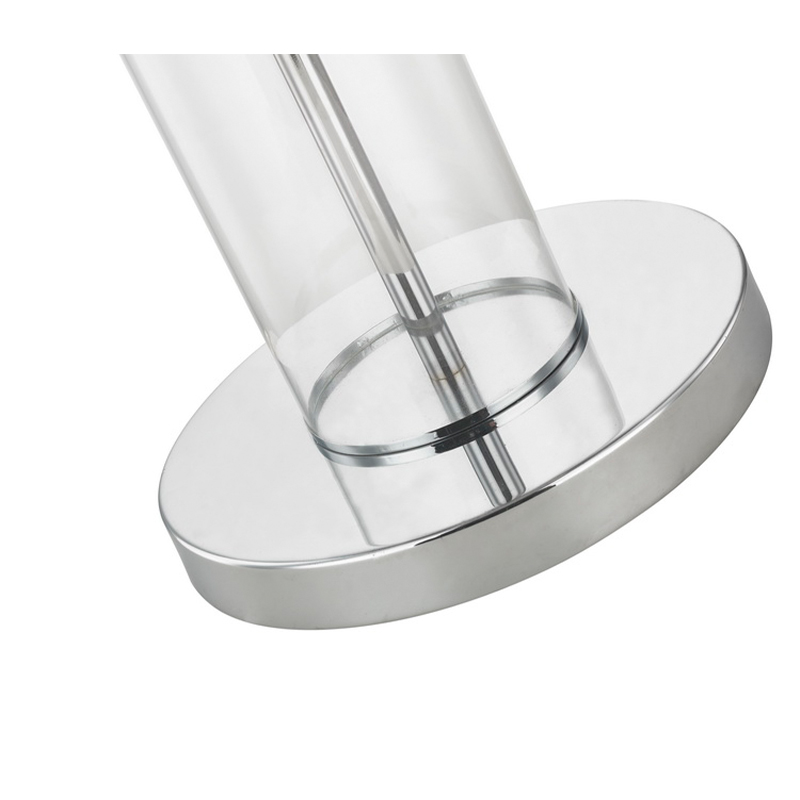 Hotel Metal Padló lámpa polírozott króm kivitelben a kanapén, a vendégszobában