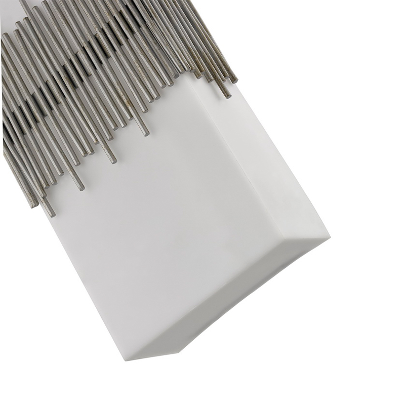 Hospitality Hotel Wall Sconce Antik Siliver kivitelben és téglalap alakú akril árnyékban a szállodában tipikus vendégszobában