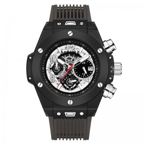 Baogela márka teljes átlátszó órás luxus férfi órák divat sportos reloj kreatív férfiak Chronograph kvarc óra 20013