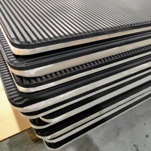 Targonca fekete alumínium ötvözet gumi tányér