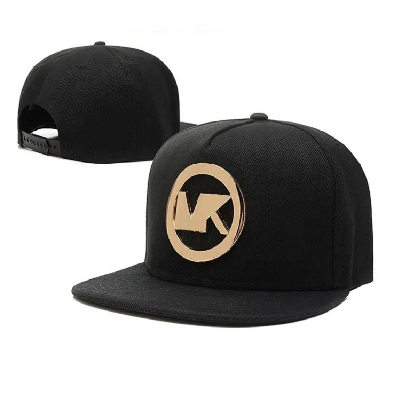 Nagykereskedelmi arany fémlemez logó snapback sapkák kalapok