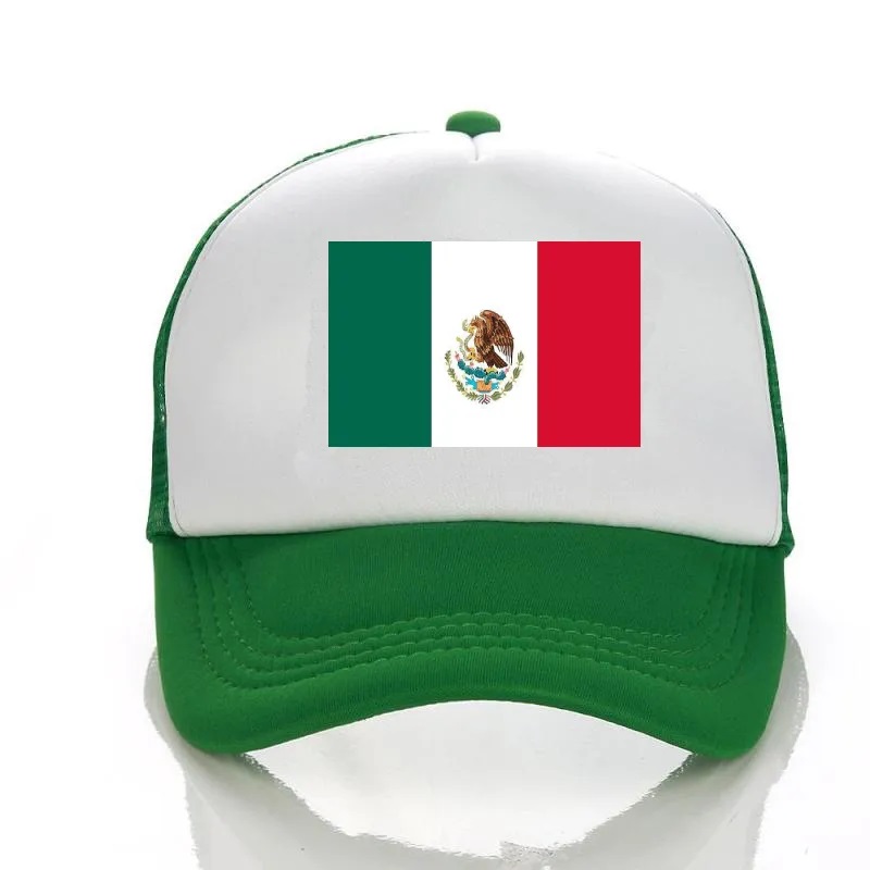 Baseball sapka mexikói zászlónyomtatás apa kalapnők férfiak snapback divat hip hop utazás és szabadidő szabadtéri sportos teherautó kalap