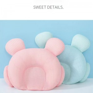 Újszülött csecsemő rajzfilmminta deflexiós fej stílusú memóriahab párna